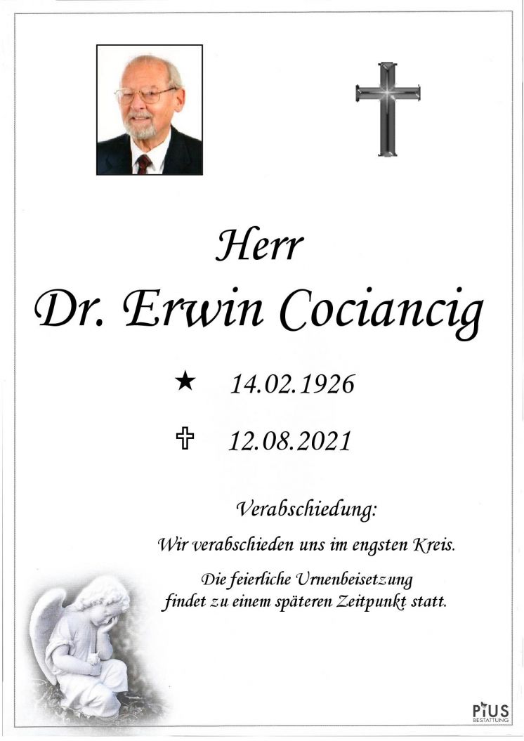 Dr. Erwin Cociancig