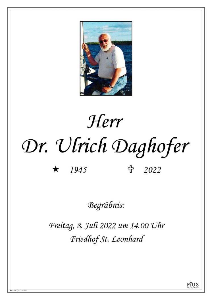 Hr. Dr. Ulrich Daghofer