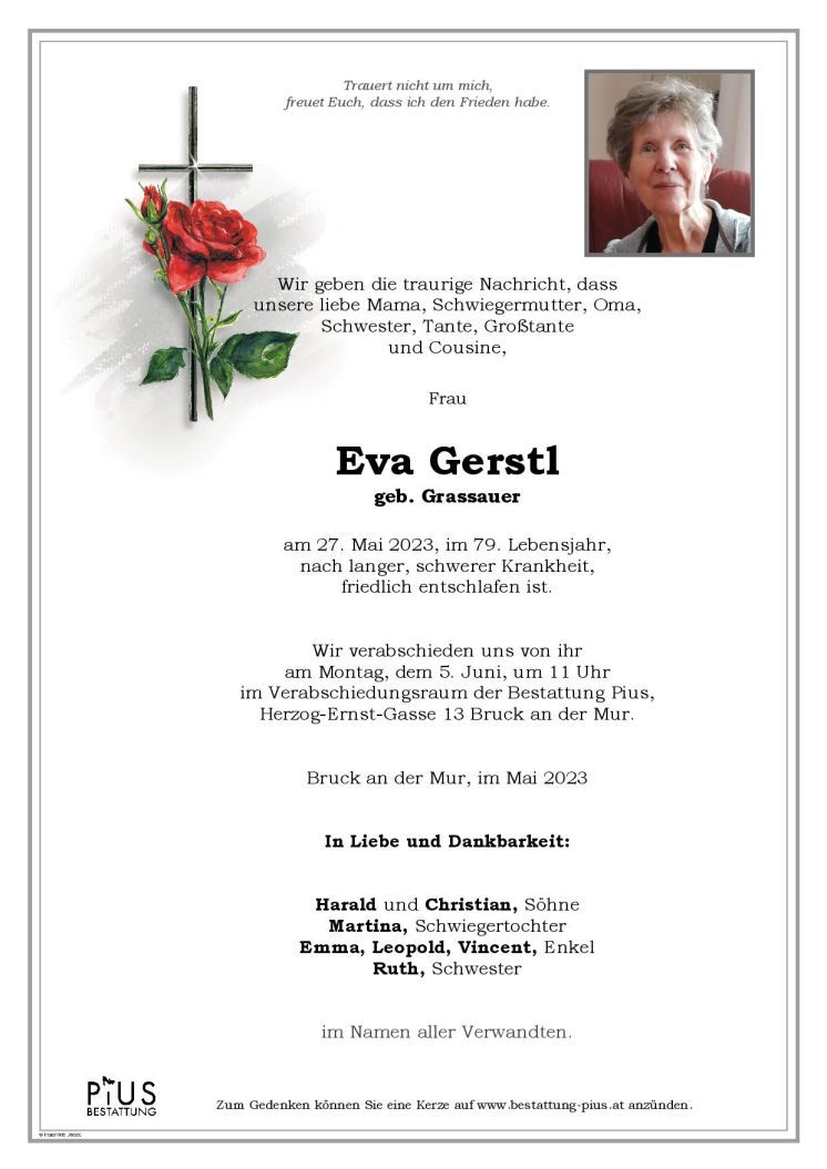 Frau Eva Gerstl