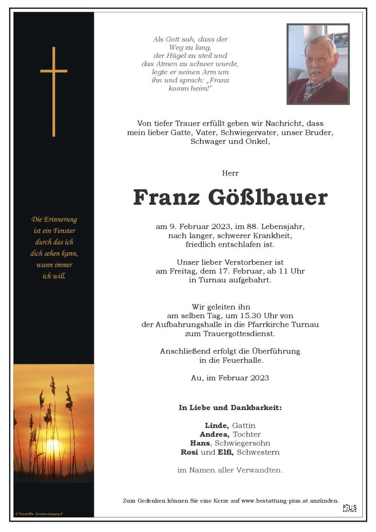 Hr. Franz Gößlbauer