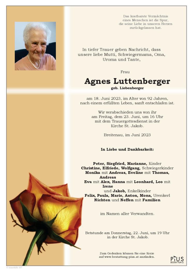 Frau Agnes Luttenberger